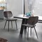 Armen Living Miki Mid-Century Black and Walnut Wood Dining Accent Chairs, PK2 LCMKSIWA - alternate 6